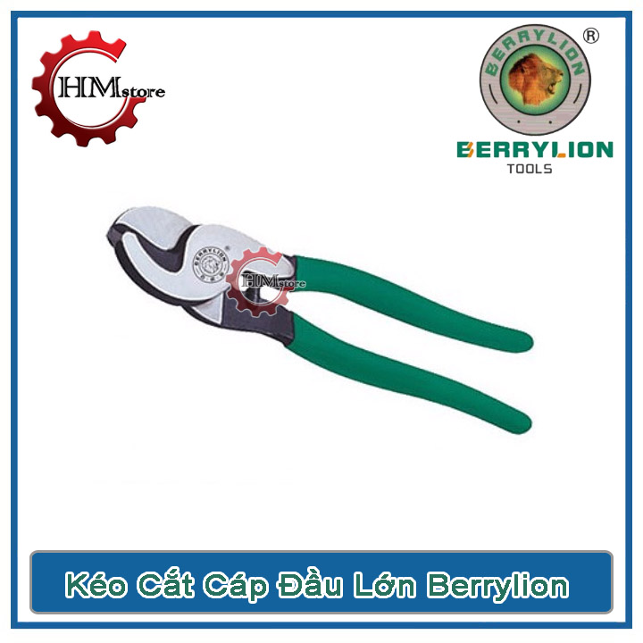 Kéo cắt dây cáp điện 10inch BerryLion, đầu lớn và đầu nhỏ - Kềm cắt cáp, kéo cắt dây điện, kéo đa năng, kìm cắt cáp điện - Thương hiệu Sư Tử - HẢI MY STORE