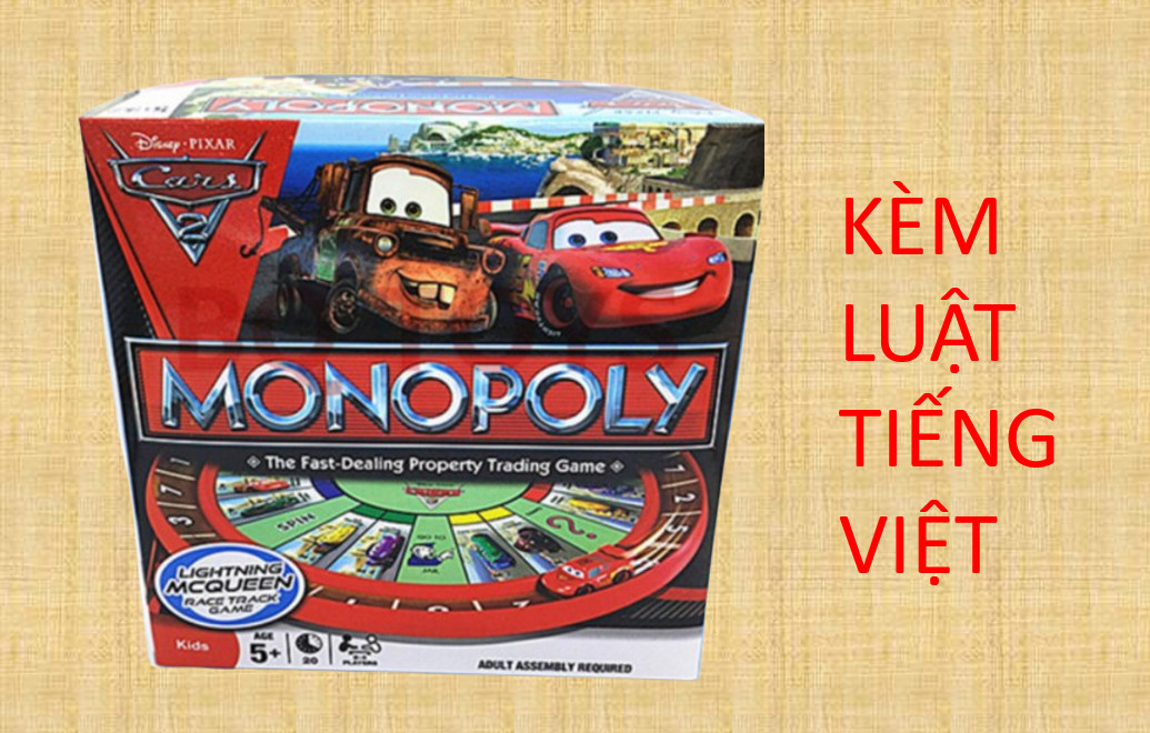[HCM]TRÒ CHƠI MONOPOLY CAR - CỜ TỶ PHÚ PHIÊN BẢN ĐUA XE