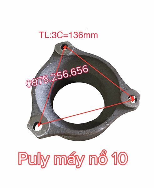 Puly máy nổ 10-2 rãnh B cao 6.6cm puly máy nông nghiệp phụ tùng ô tô máy nổ