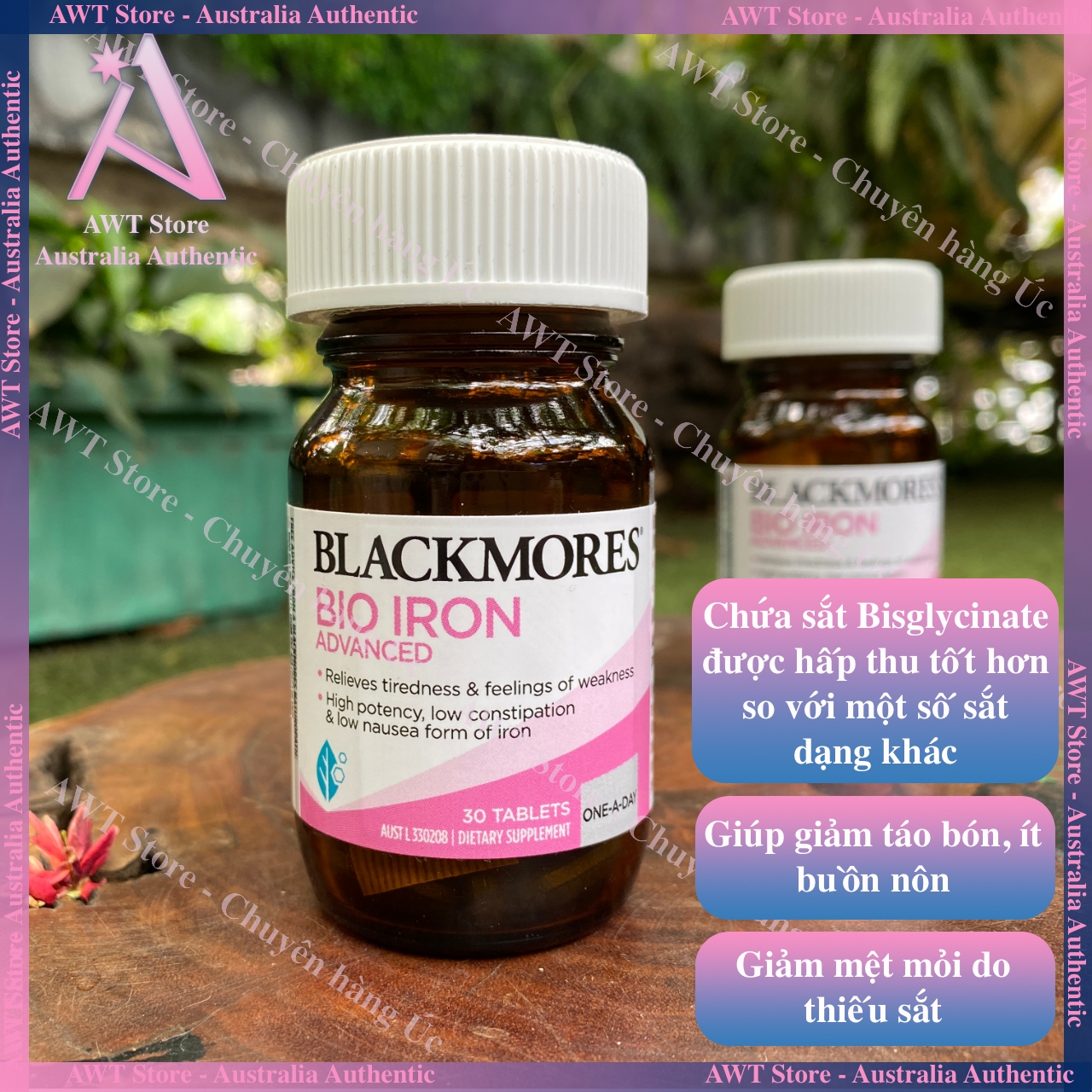 Viên uống bổ sung sắt Blackmores Bio Iron Advanced 30 viên