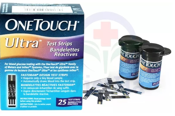 Que thử đường huyết OneTouch Ultra hộp 25 test