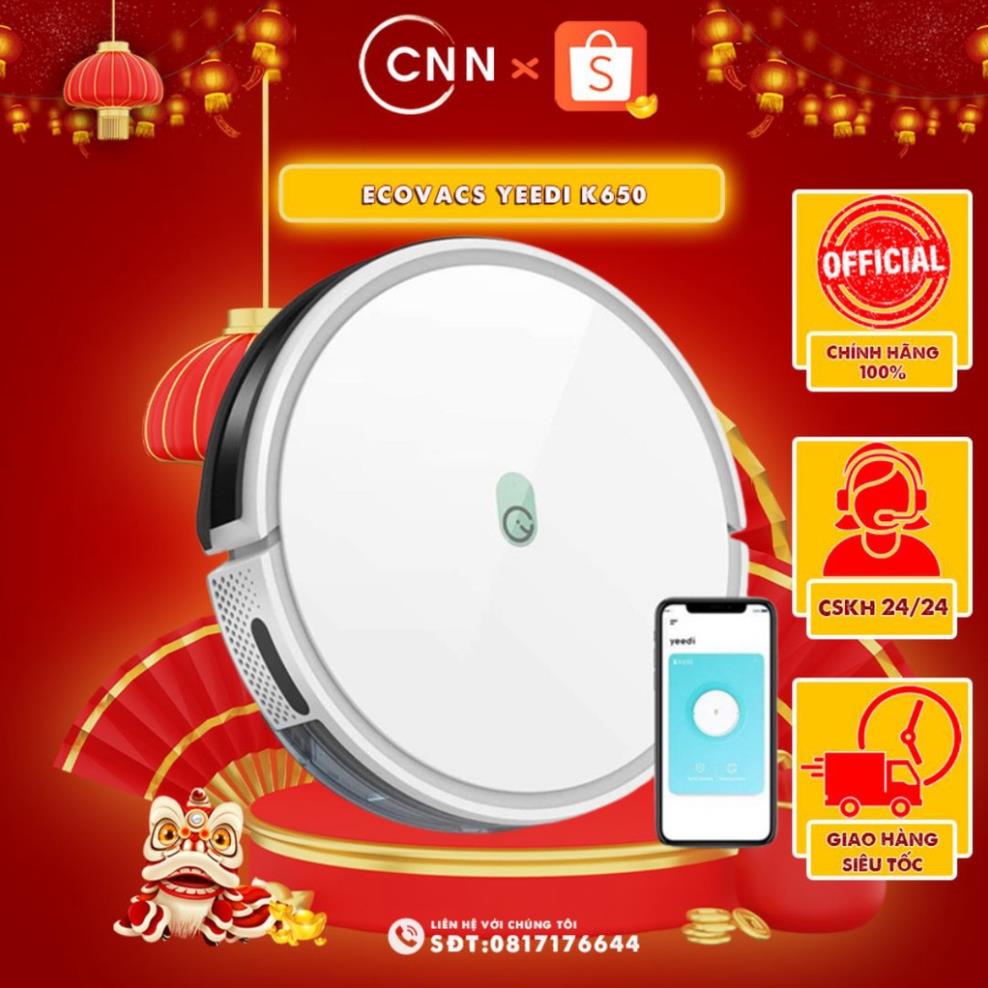 Robot hút bụi ddboot robot - robot hút bụi lau nhà ecovacs yeedi k650 trưng bày new