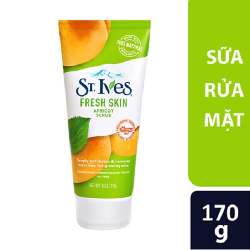 Sữa Rửa Mặt ST.IVES Tươi Mát Da Hương Mơ (170g)