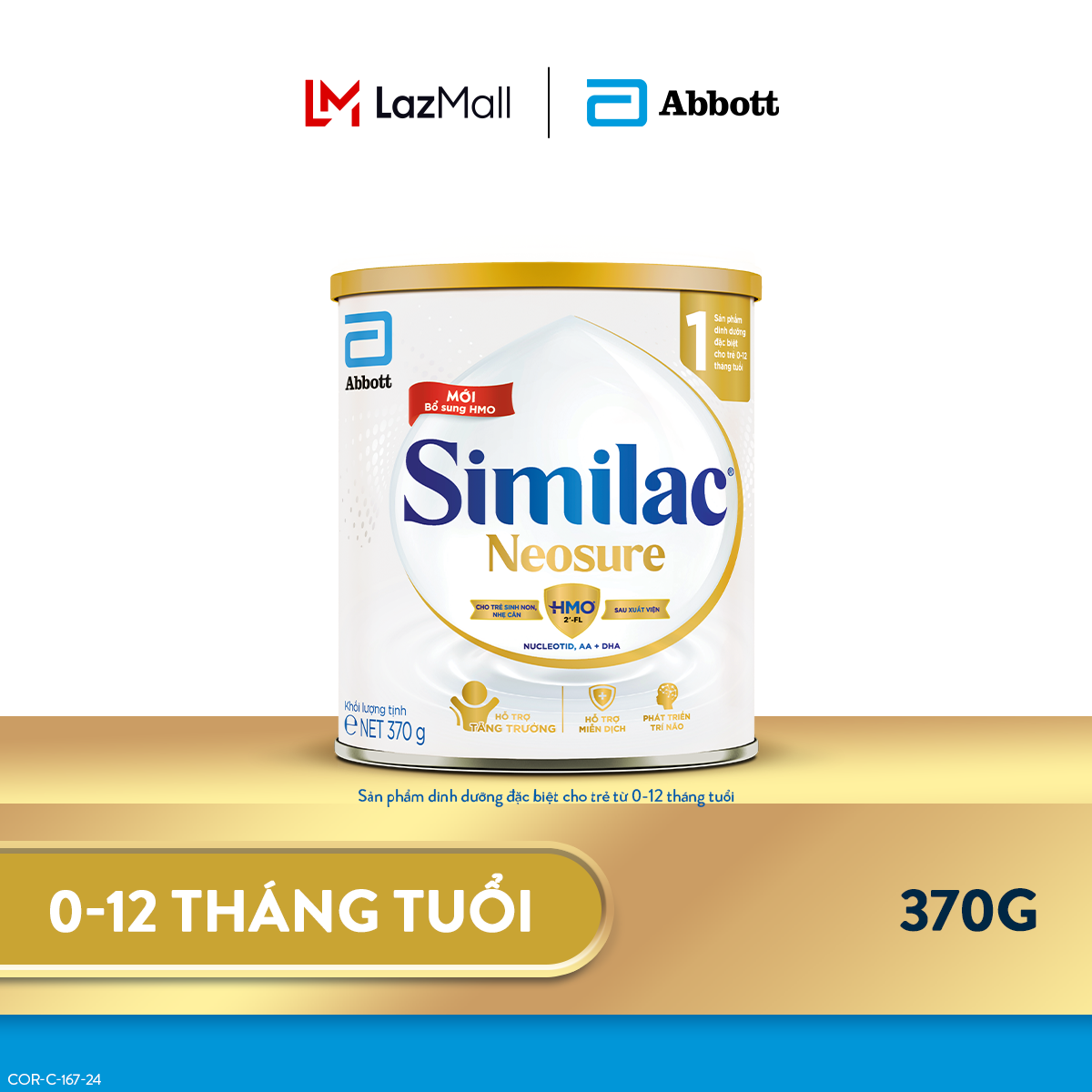 Lon Sữa bột Similac Neosure 370g