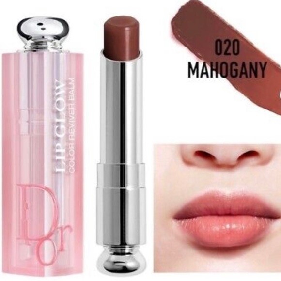 Son dưỡng có màu Di.or Addict Lip Glow số 020 Mahogany màu Đỏ Nâu của Pháp thỏi 3,2gr