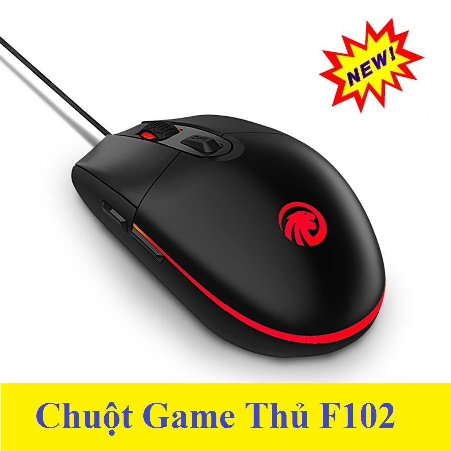 Chuột game thủ fmouse f102 với thiết kế tinh tế, nhỏ gọn. dây cáp dài 1.8m sử dụng linh hoạt, chống nhiễu, chống rối. hệ thống đèn led đẹp mắt, click nhạy bén. giảm giá 50%.