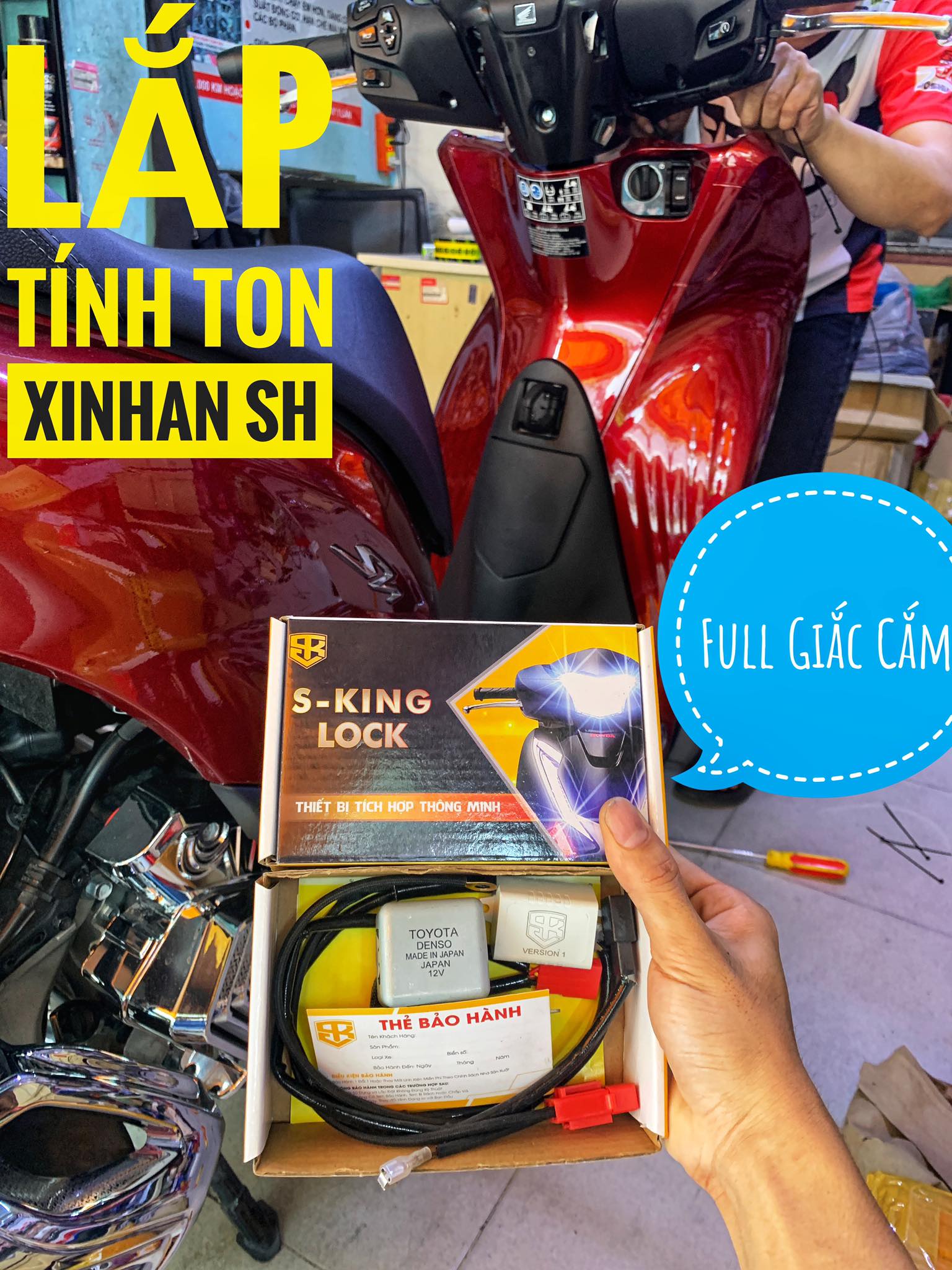 Mạch xinhan ting tong sh 125i / sh 150i / sh 300i / sh 350i cao cấp thương hiệu s-king lock