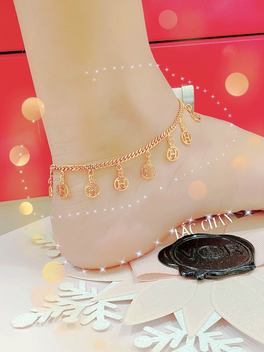 Lắc chân mạ vàng 18k lc-2310.07