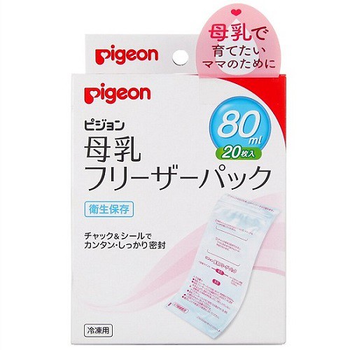 Túi đựng sữa pigeon 80ml 20 miếng - freeship max - konni39 sơn hòa
