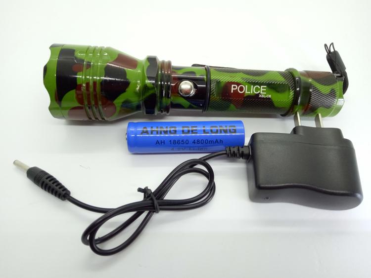 Đèn pin sạc điện siêu sáng Police C6