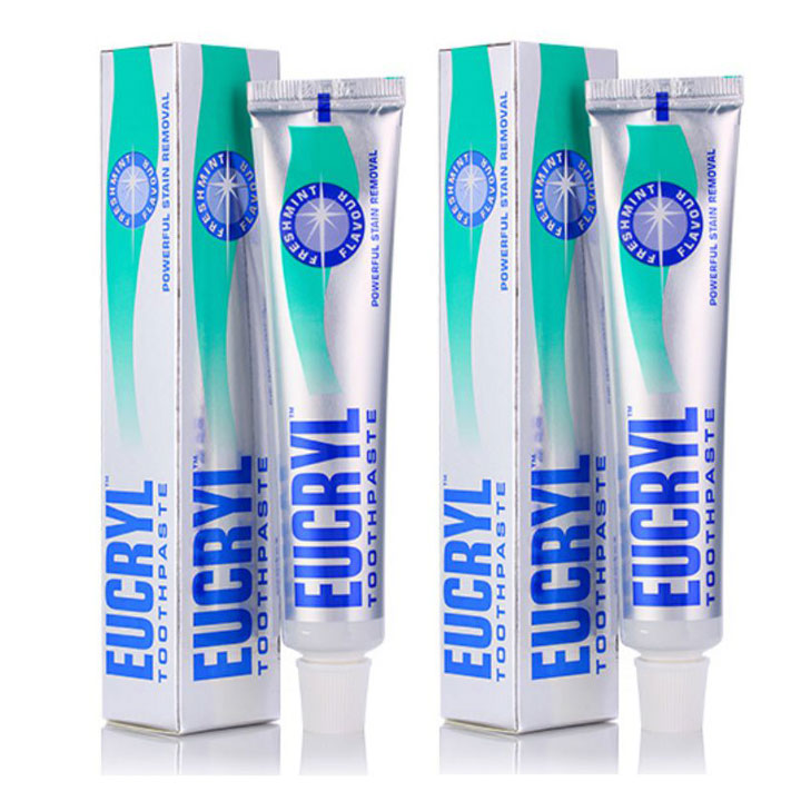 [HCM]Combo 2 kem trắng răng Eucryl Anh Quốc sạch khoang miệng hết hôi miệng thành phần bạc hà