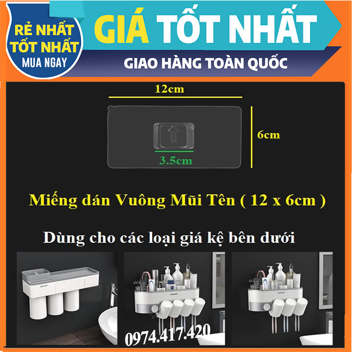 Bộ 2 miếng dán OENON VUÔNG MŨI TÊN thay thế - mua dự phòng cho dòng kệ OENON