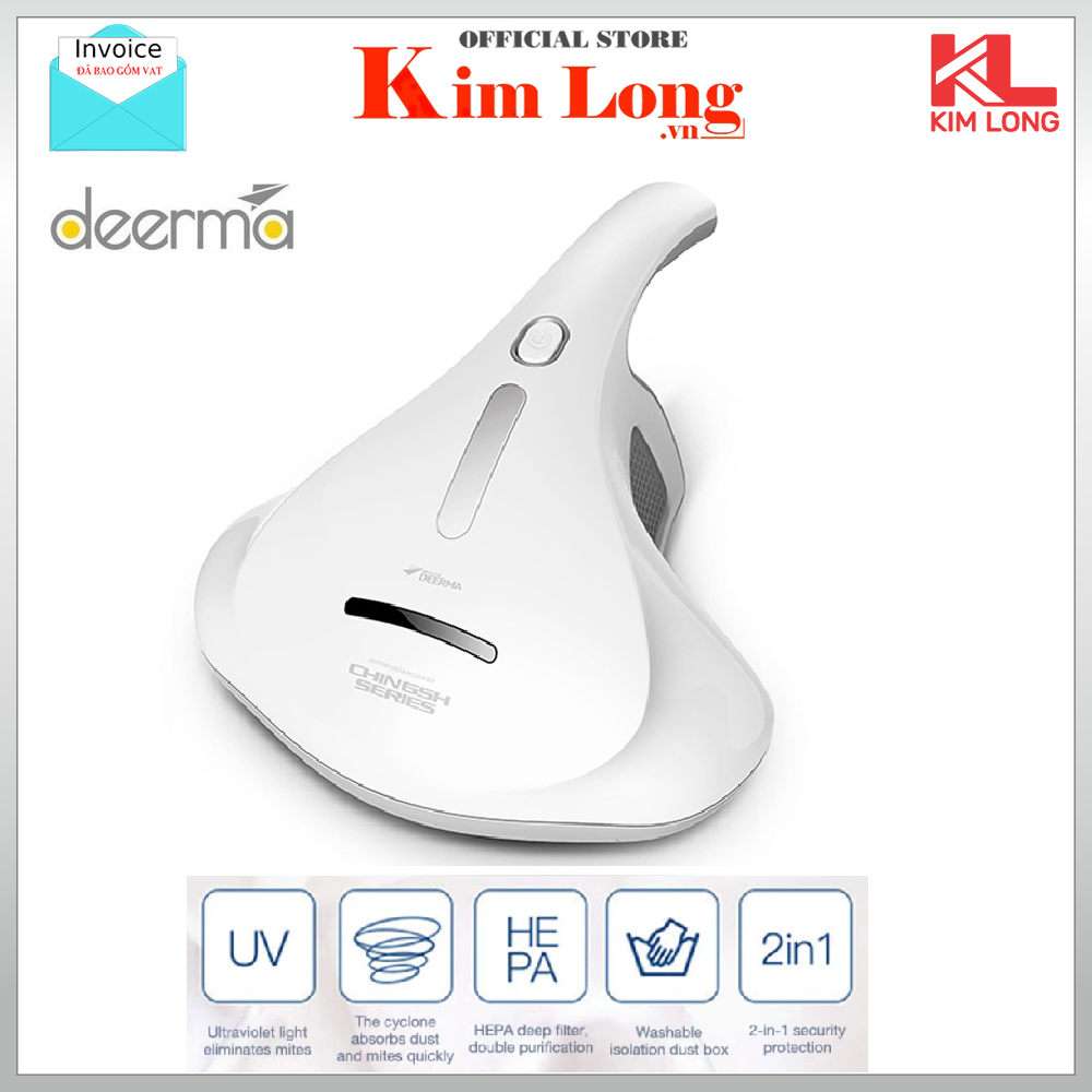 Máy hút bụi diệt khuẩn UV giường nệm Deerma CM300S - Bảo hành chính hãng 12 Tháng