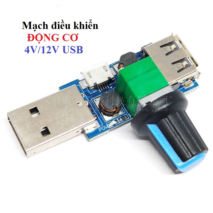 Bộ điều tốc động cơ - động cơ 4v/12v usb