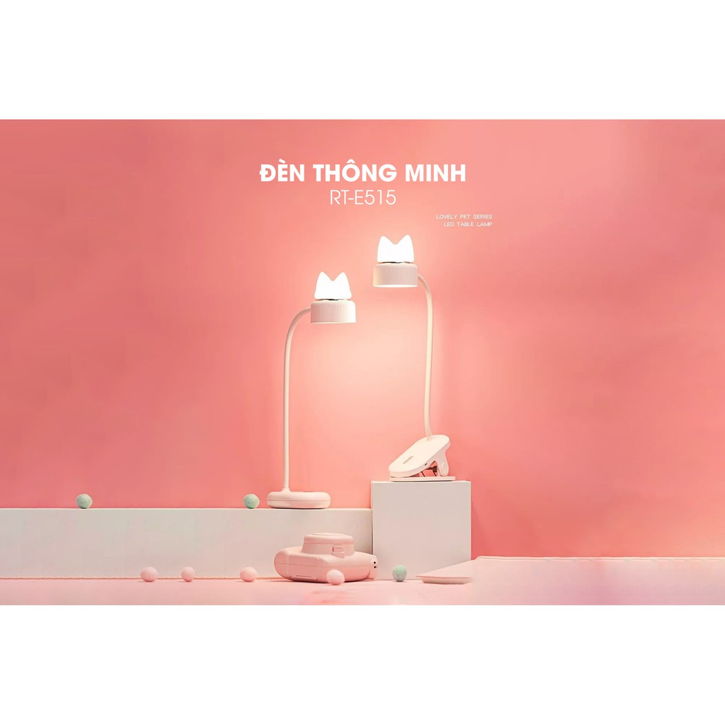 [HCM]ĐÈN KẸP BÀN REMAX E515 CHÍNH HÃNGĐèn bàn học - Đèn học chống cận chính hãng. Ánh Sáng Dịu Mắt. thiết kế nhỏ gọn cùng khả năng xoay 360 độ chân đế dạng kẹp vô cùng tiện lợi phù hợp với nhiều không gian khác nhau.Bh 1 Tháng