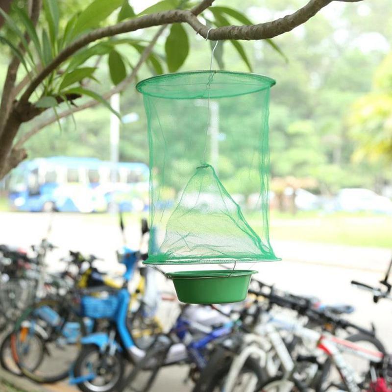 Lồng Bẫy Ruồi - Bẫy Côn Trùng Gấp gọn - Treo bẫy Chống muỗi-Tặng Đĩa để mồi nhử - quà tặng hấp dẫn