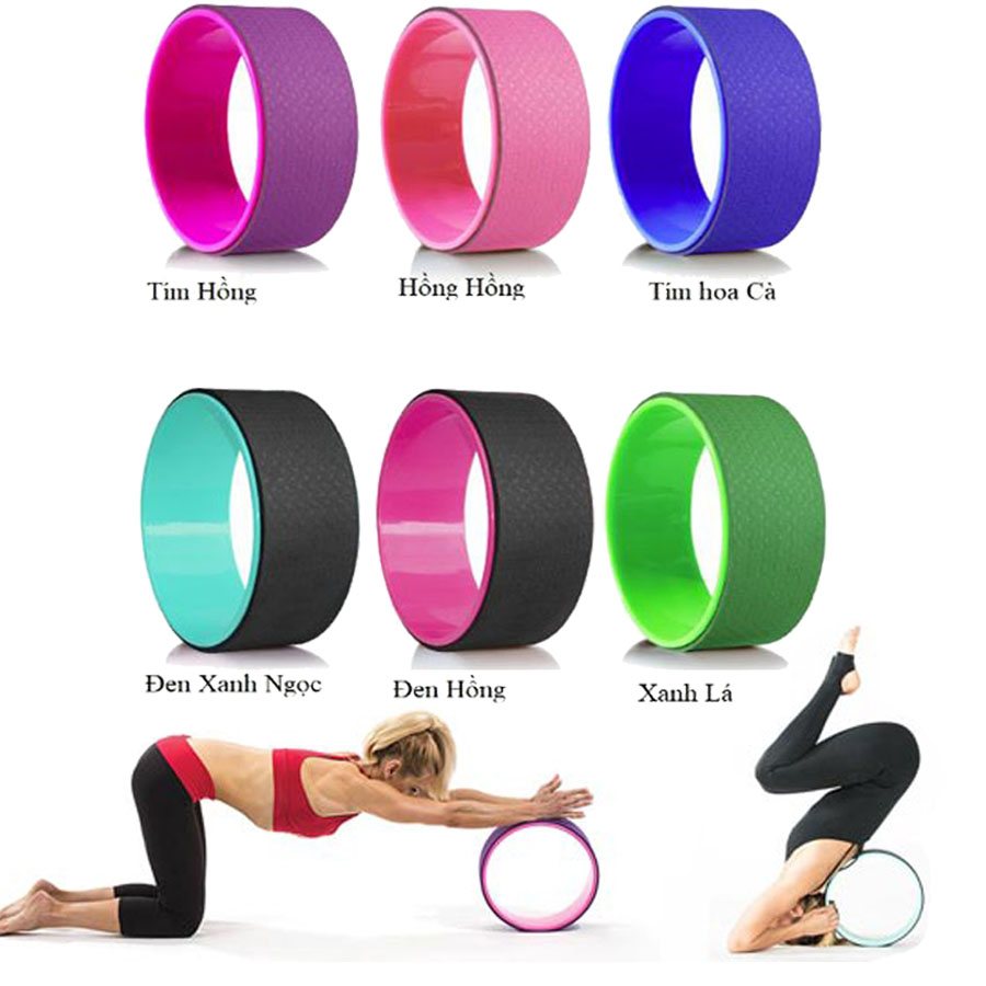 Vòng Tập Yoga Trơn Đại Nam Sport Kích Thước 33x13cm + Tặng Kèm Sách Hướng Dẫn Tập Luyện