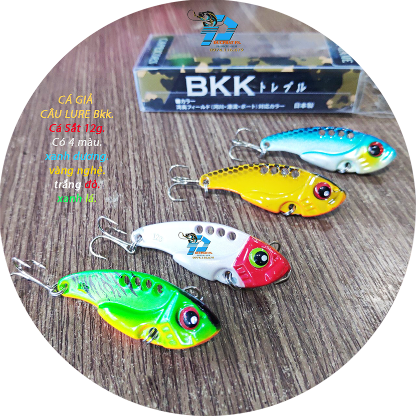 Mồi giả cá sắt bkk câu lure chẽm , cá lóc. lưỡi câu sắc bén, độ nhạy cá cao.
