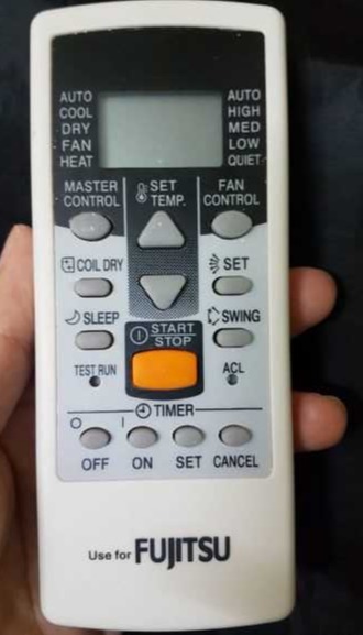 Điều khiển điều hòa Fujitsu 1 nút