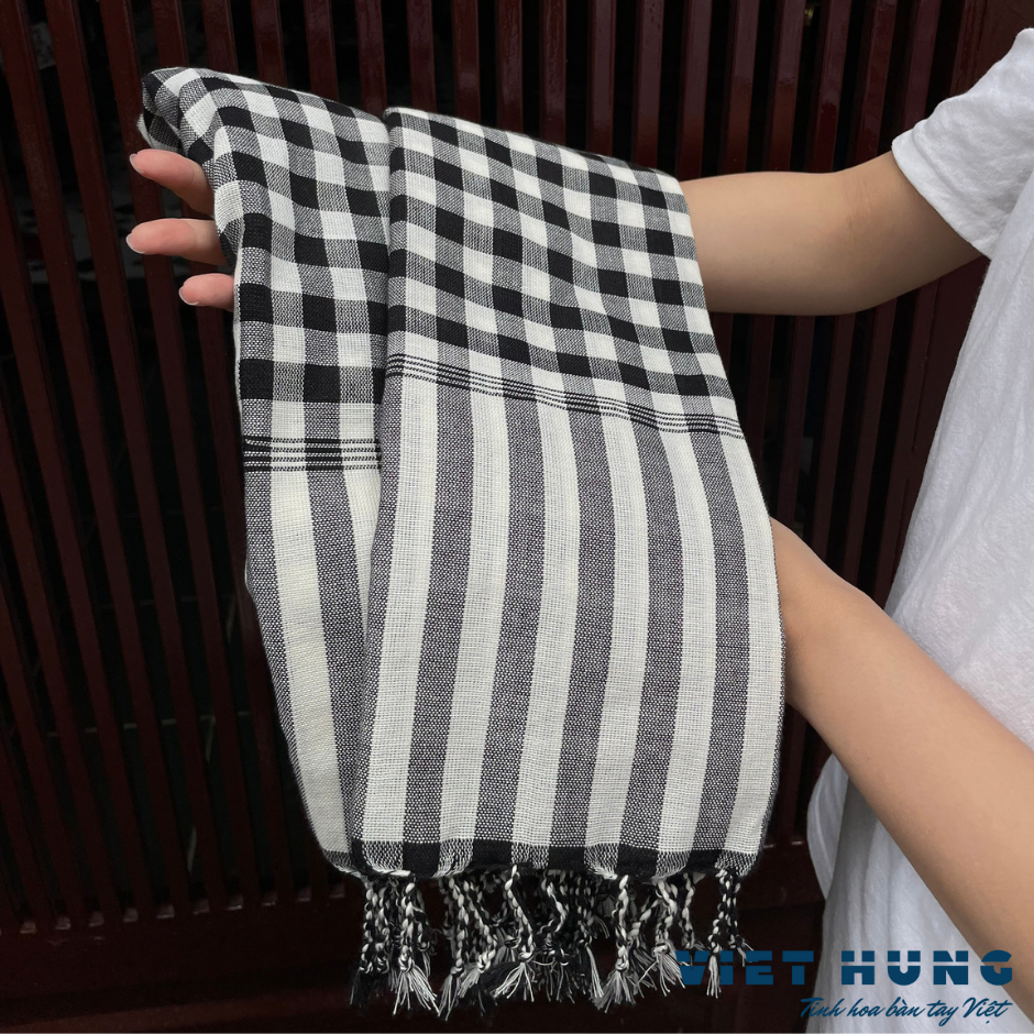 Khăn rằn cao cấp chất liệu cotton kích thước 160x60