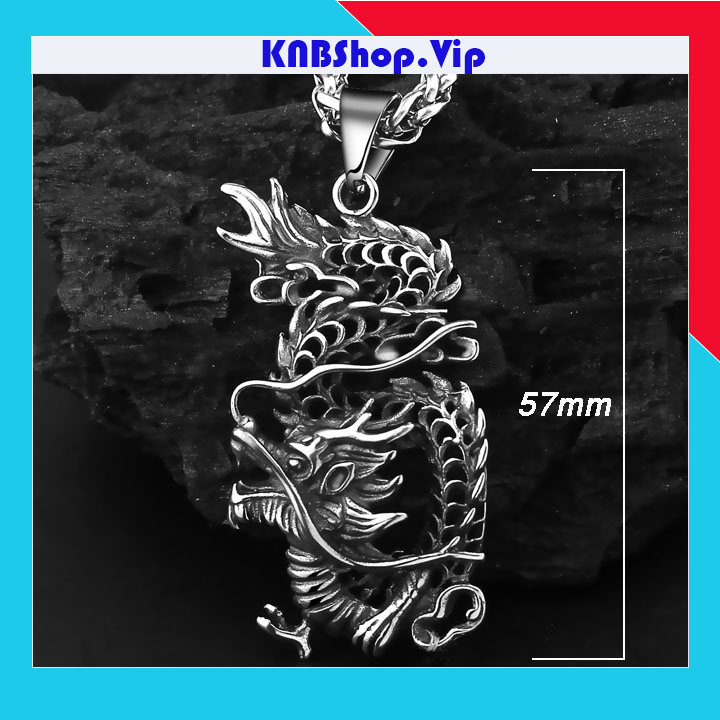 MẶT DÂY CHUYỀN CON RỒNG INOX, THÉP KHÔNG GỈ- độc đáo, cá tính - đẹp, không đen, không gỉ