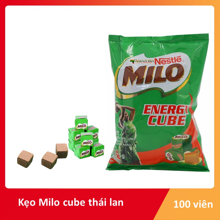 Bịch 10 viên kẹo milo cube thái lan- đồ ăn vặt ngon
