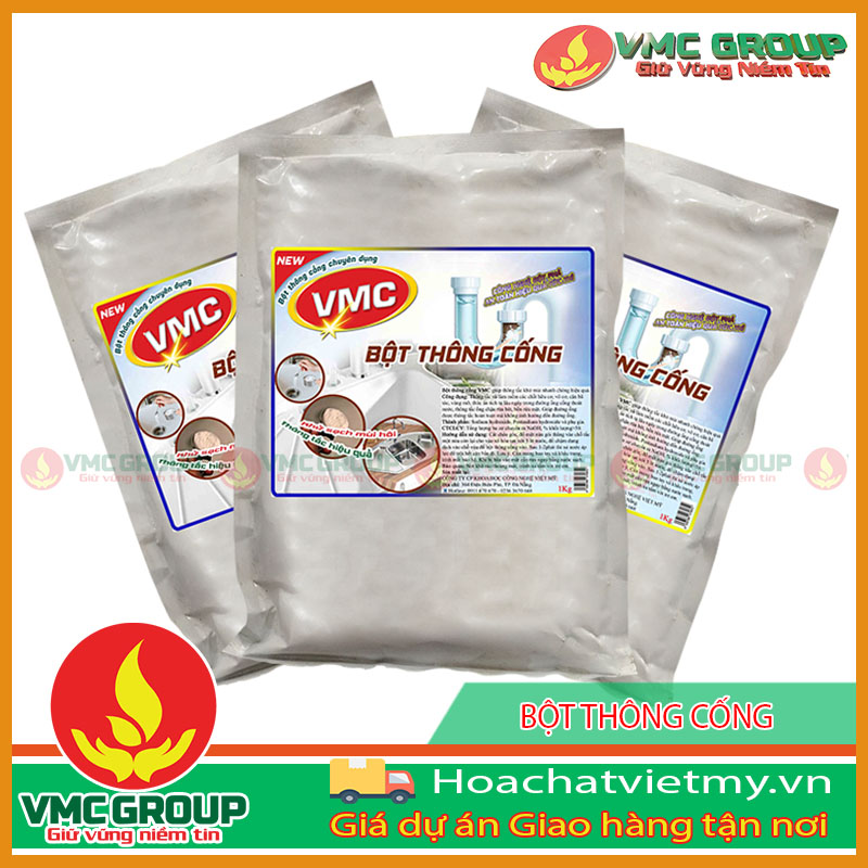 Bột thông cống vmc gói 1kg