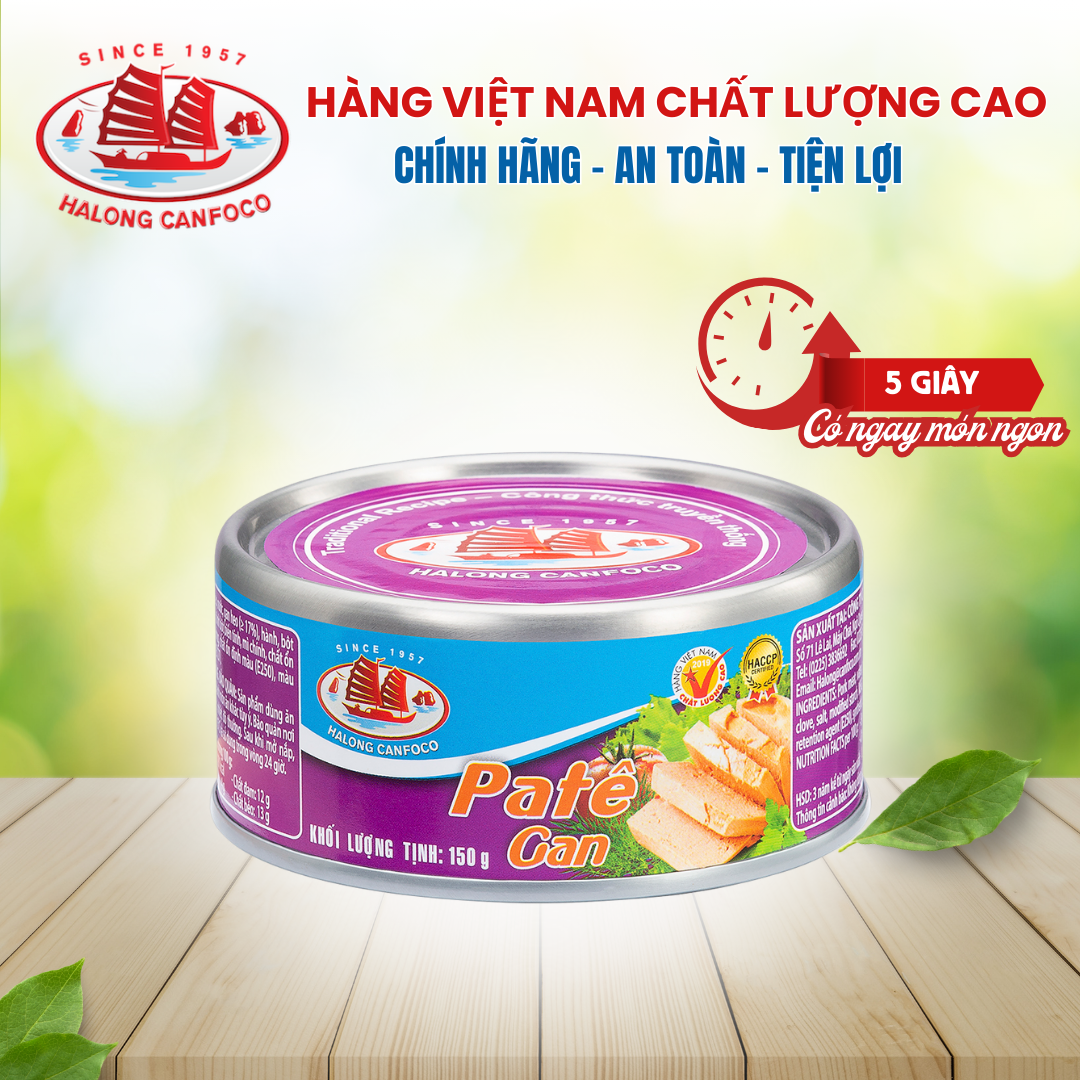 Pate gan heo 150g - Đồ Hộp Hạ Long