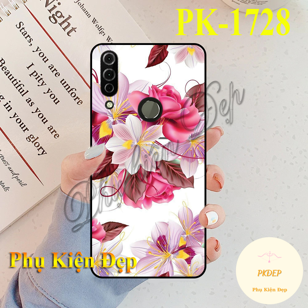 [HCM]Ốp lưng Vsmart Joy 3 - Ốp dẻo đen in hình họa tiết hoa