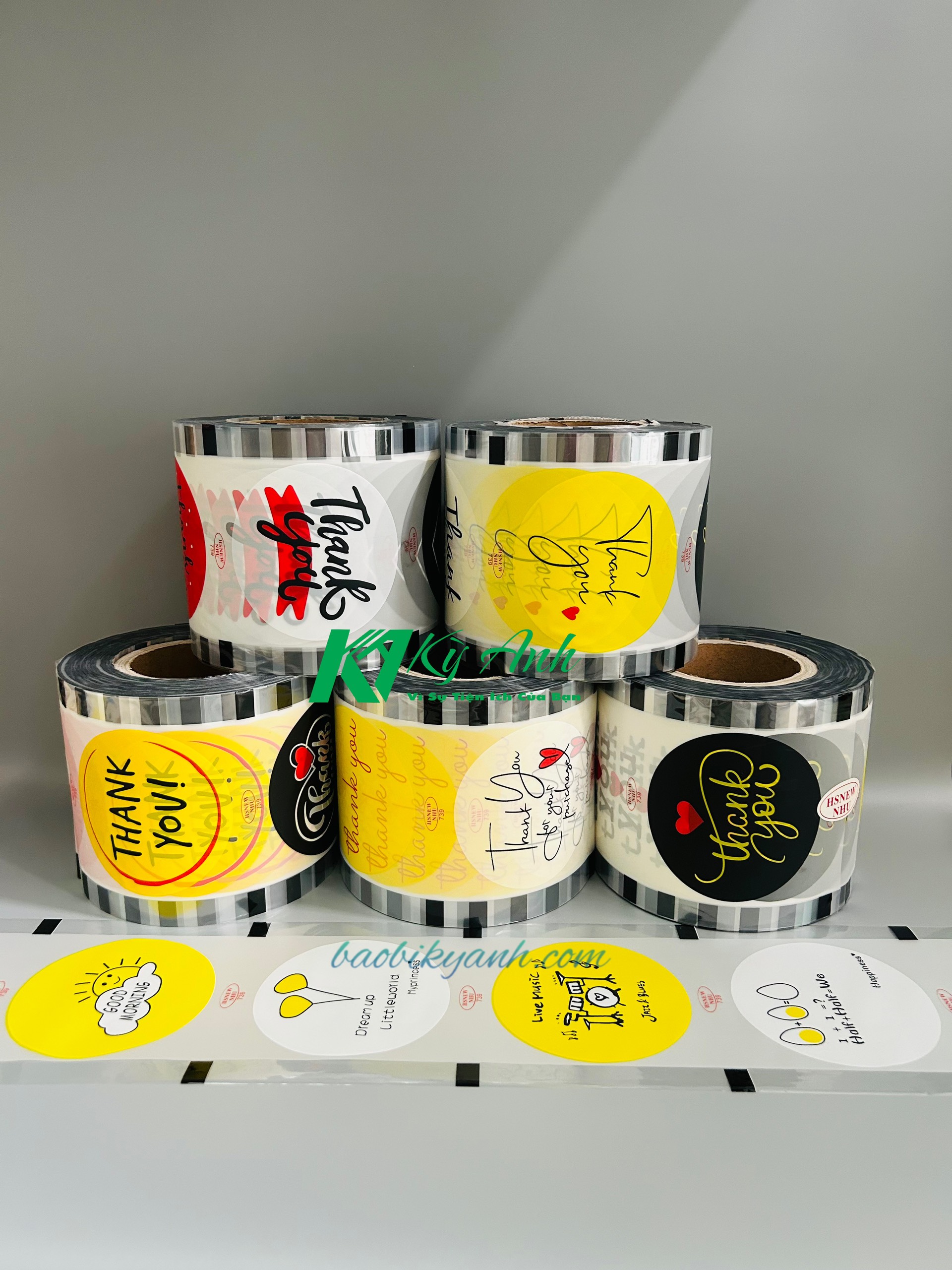 Cuộn màng ép ly trà sữa, màng ép ly nhựa, keo ép ly nhiều mẫu