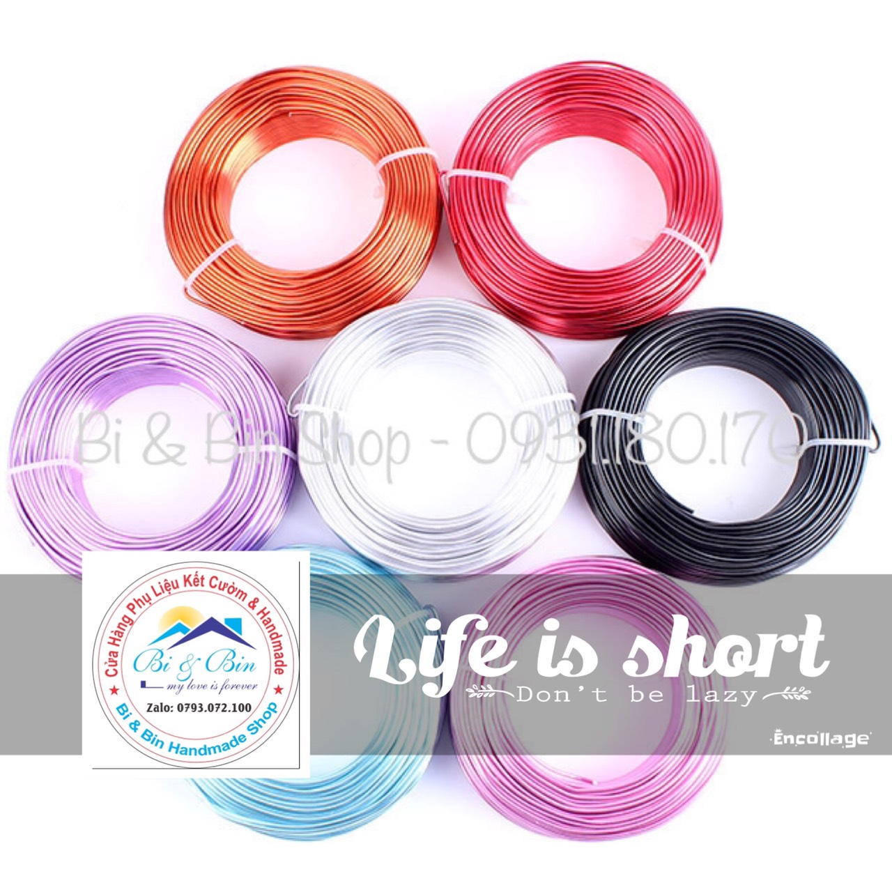 [HCM]Cuộn 100g Dây Nhôm Màu 0.8mm Làm Bonsai Handmade