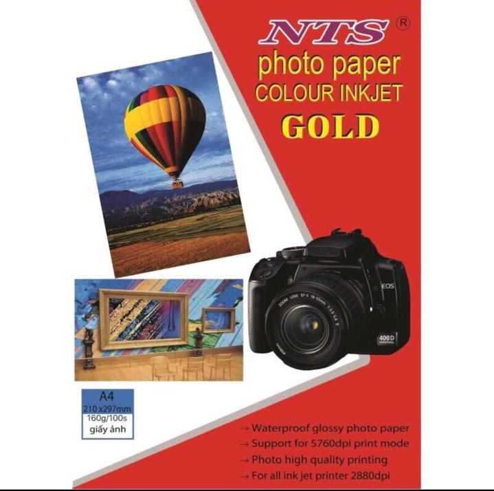 [HCM]Giấy in ảnh NTS A4 2 mặt 160gsm