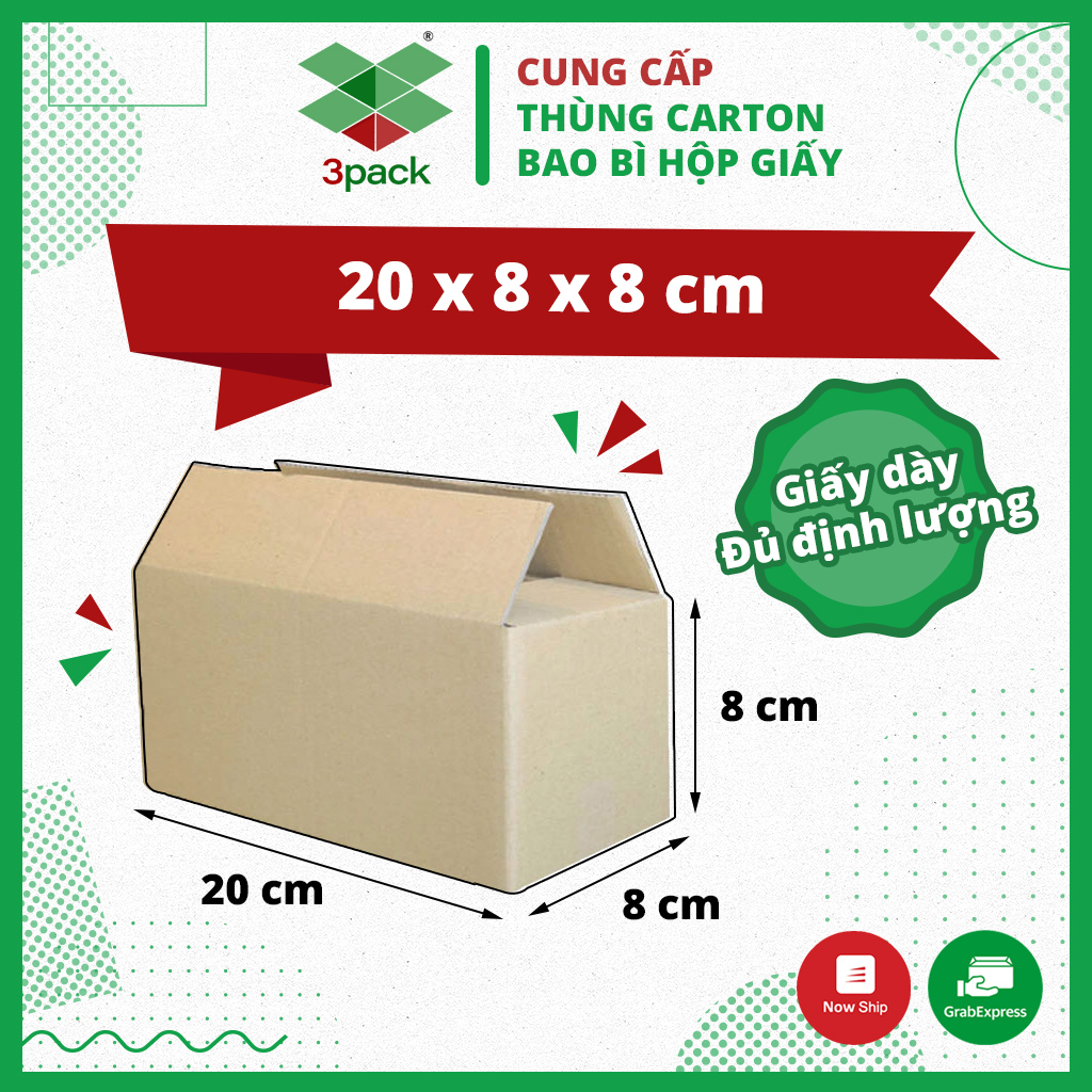 60 thùng hộp carton đóng gói hàng 3hnt0702 - giấy dày cứng cáp đủ định lượng - thùng đóng hàng vận chuyển