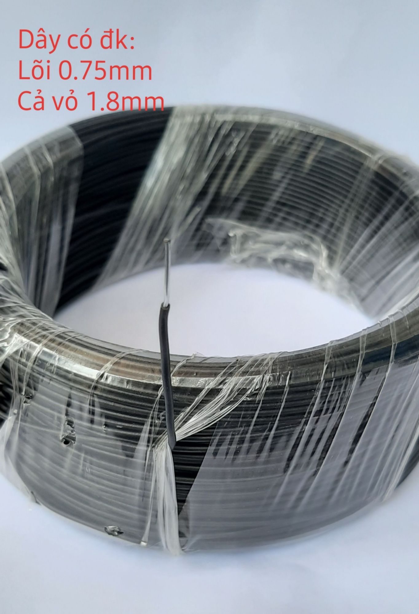 Cuộn dây kẽm bọc nhựa buộc lan, cây cảnh - Màu đen