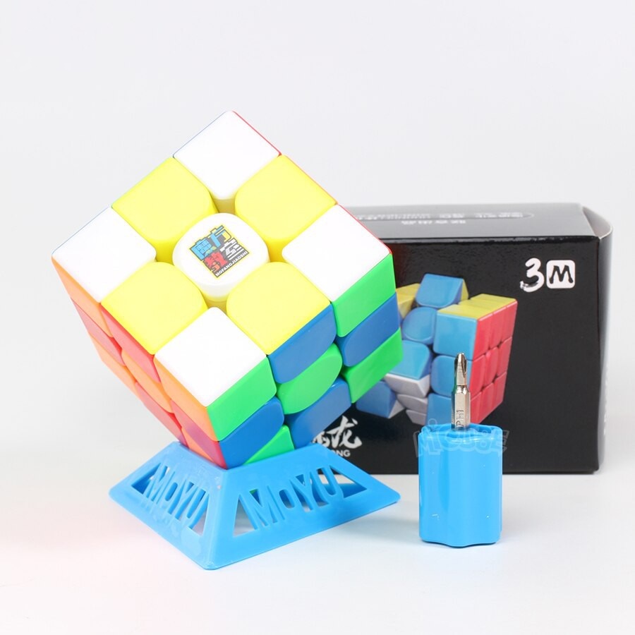 Rubik Nam Châm 3x3 Đồ chơi phát triển trí tuệ Robik nam châm 3x3x3 tầng MoYu Giá Rẻ MeiLong tặng chân đế rubic