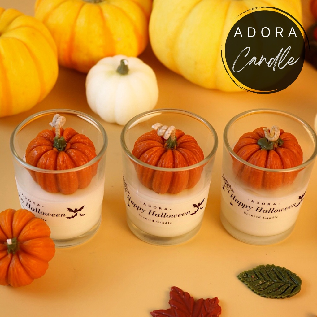 Nến thơm không khói decor Halloween | Quà tặng trang trí Halloween | ADORA