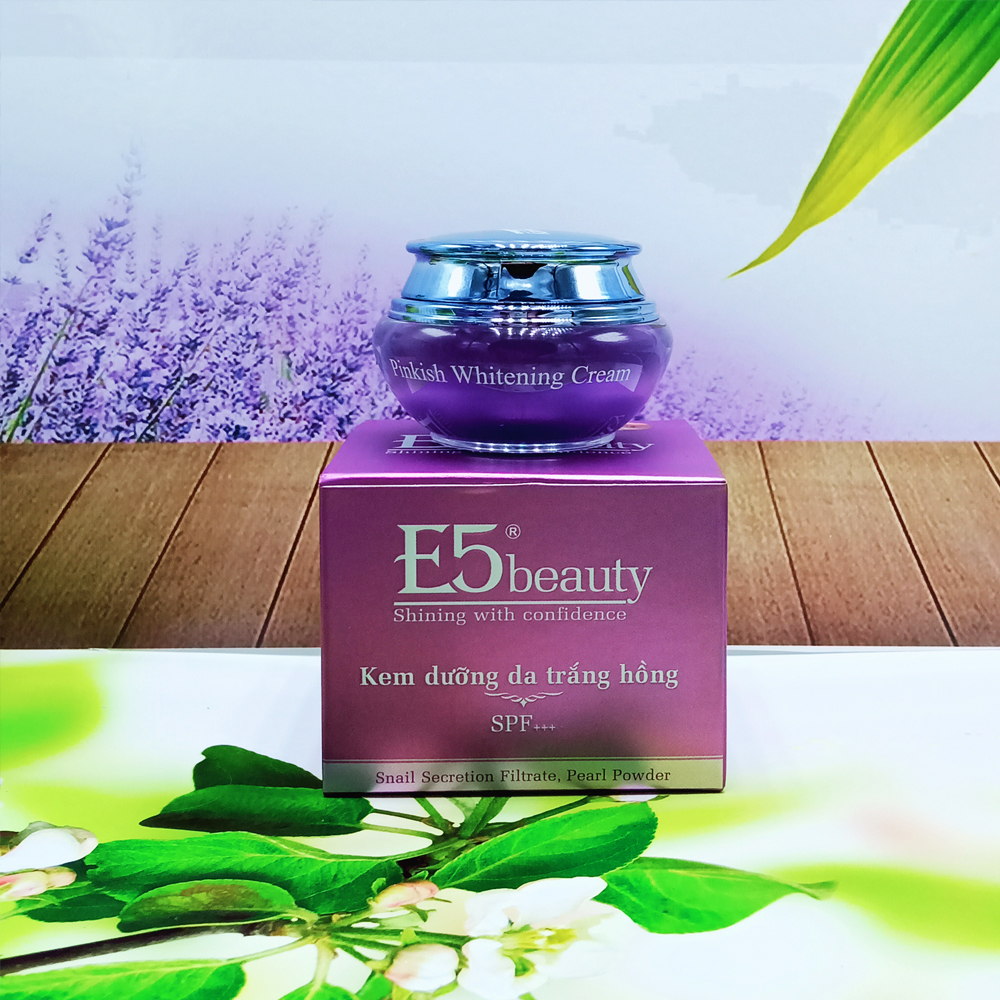 Kem dưỡng da trắng hồng e5 tím