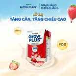 Thùng 24 hộp Sữa bột pha sẵn Nutifood GrowPLUS+ Vị Dâu Sữa hộp 110ml - Hỗ trợ phát triển cân nặng - (24 hộp x 110ml)