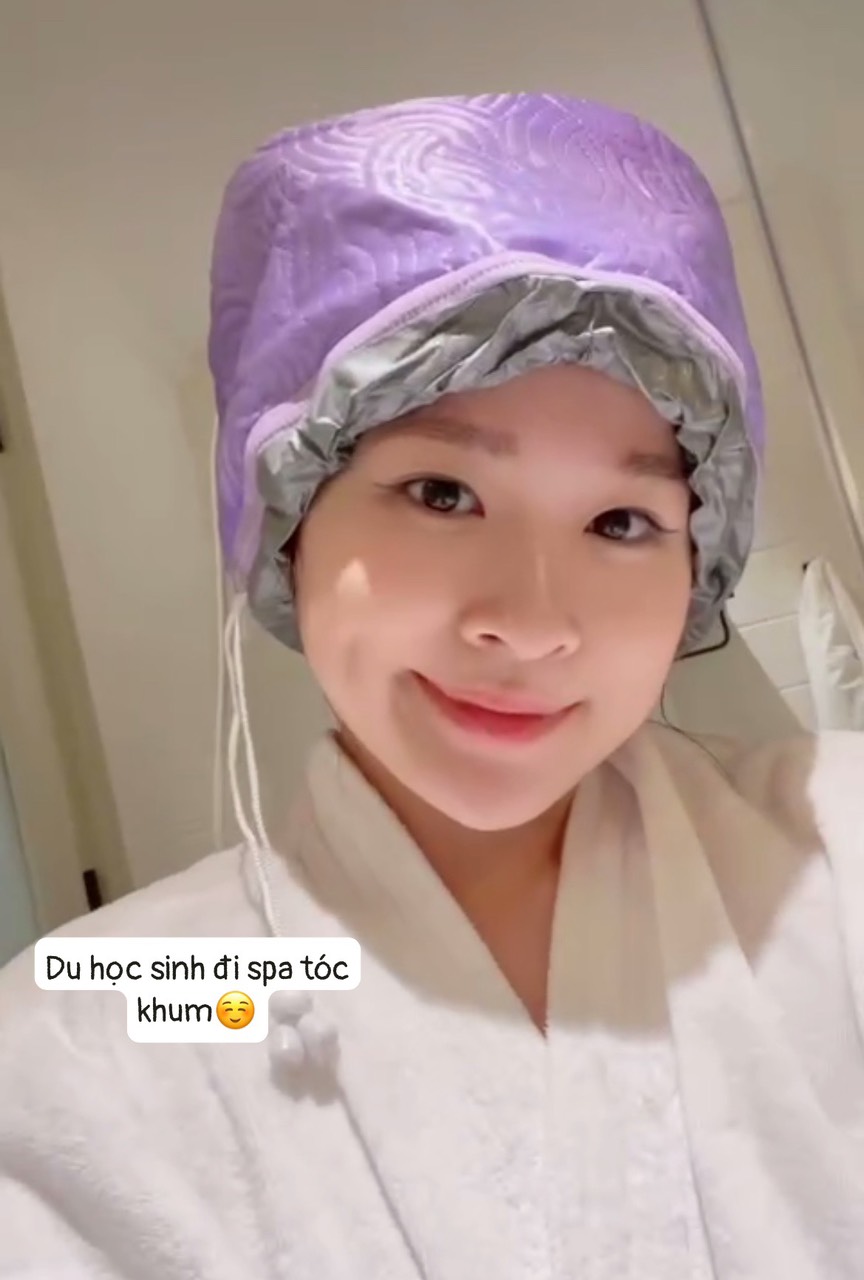 Mũ hấp tóc quà tặng của weilaiya khi mua chai hấp hàn gắn liên kết tóc