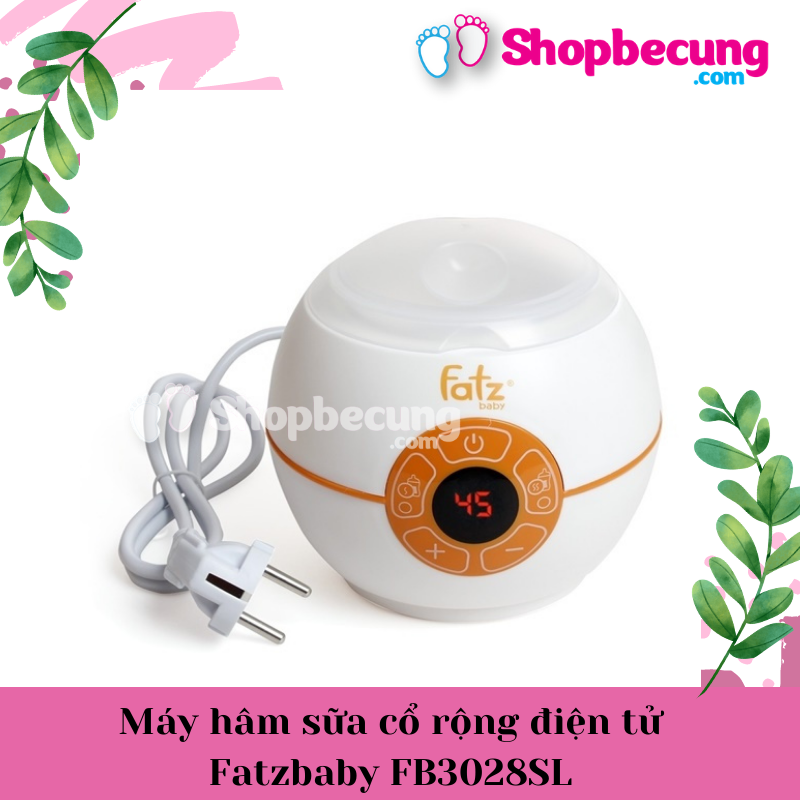Máy hâm sữa cổ rộng điện tử Fatzbaby FB3028SL