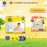 Tã dán UniDry Siêu khô thoáng gói Super Jumbo mới size M76/L68/XL62