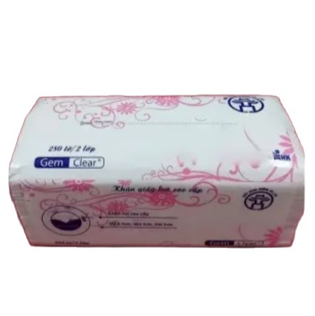 Khăn giấy lụa 3 lớp cao cấp - giấy ăn 3 lớp 1 bịch 300 tờ