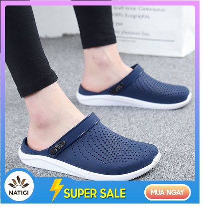 DÉP SỤC NHỰA LỖ NHỎ QUAI NGANG QUAI HẬU BÍT MŨI NAM ĐẸP SNAM02