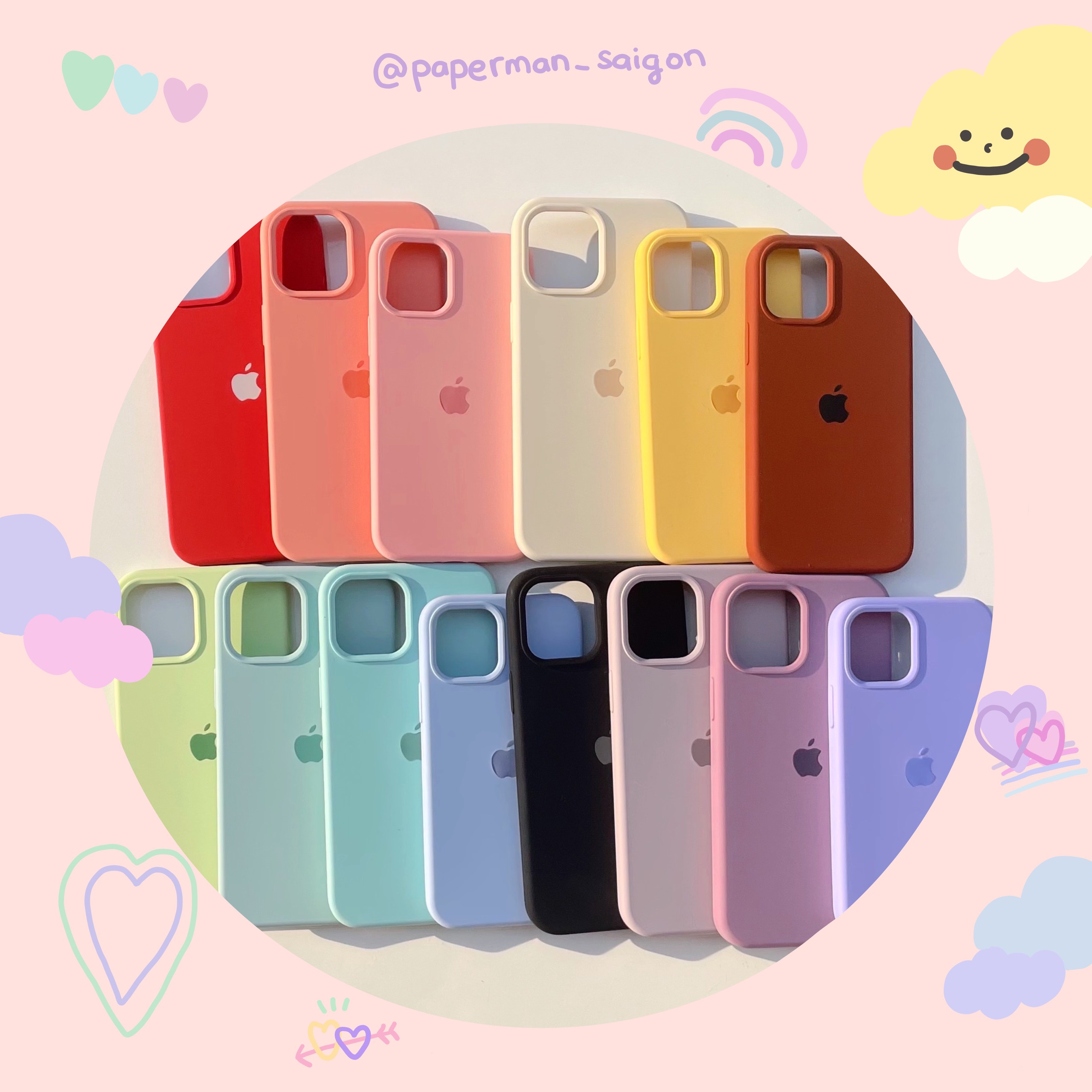 Ốp basic iphone full viền ip12/12pro/12promax/12mini