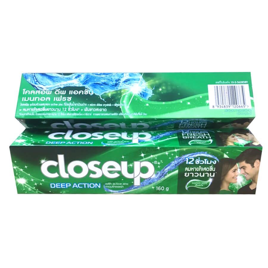 Kem đánh răng Closeup chuẩn hàng Thái 160g