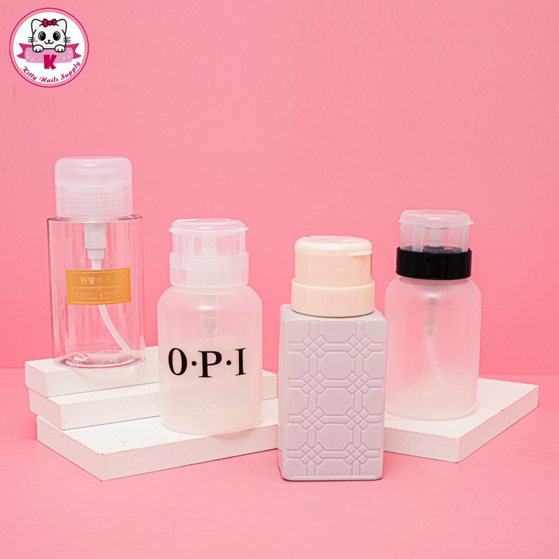 Bình ấn acetone / lọ đựng cồn 250ml - kitty nails supply