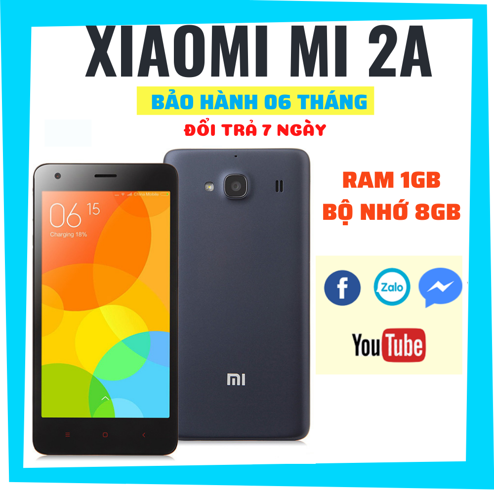 Điện thoại cảm ứng 2 sim xiaomi 2A hỗ trợ 4G pin khủng giá rẻ