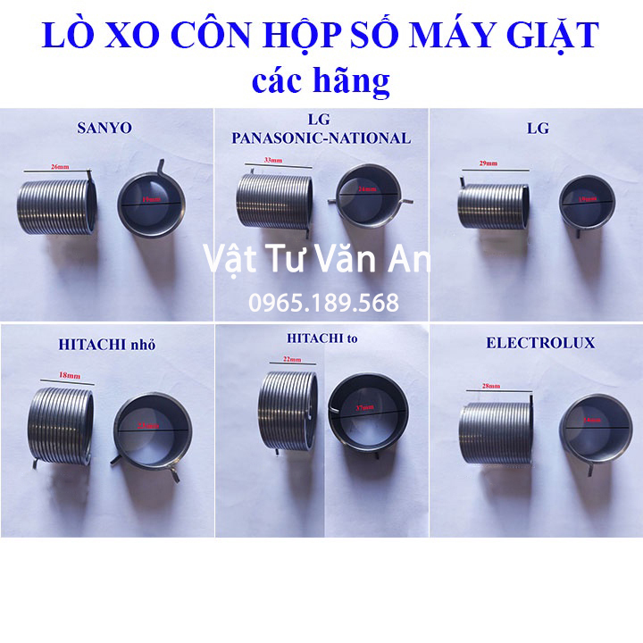 Lò xo côn máy giặt, sanyo, lg, hitachi, toshiba, national, electrolux, panasonic