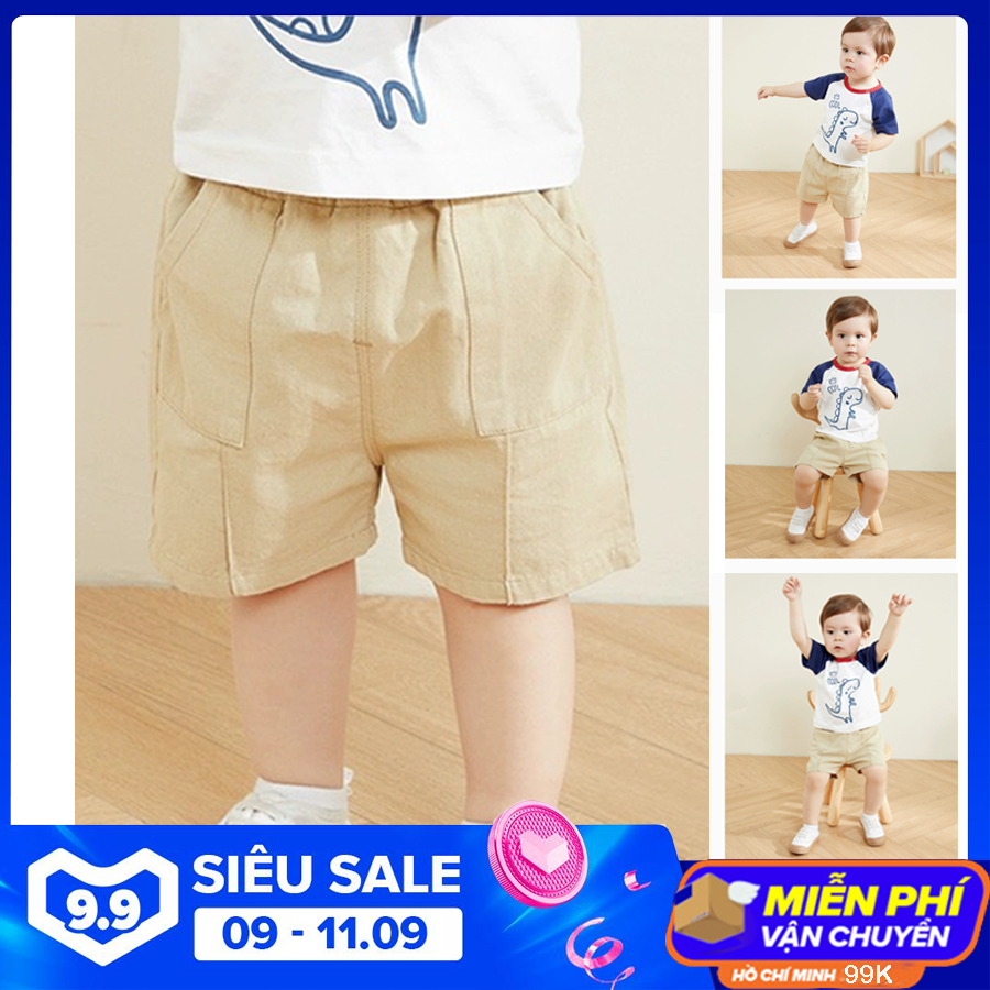 [HCM]Quần Short Bé Trai 6 - 22 kg Chất Kaki Vải Bền Thoải Mái Thoáng Mát Dể Chịu Hàng BẢO NGỌC FASHION KID VN QT02