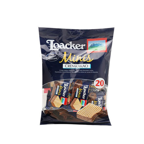 Bánh Kem Xốp Vị Cacao Hiệu LOACKER minis – Túi 200g
